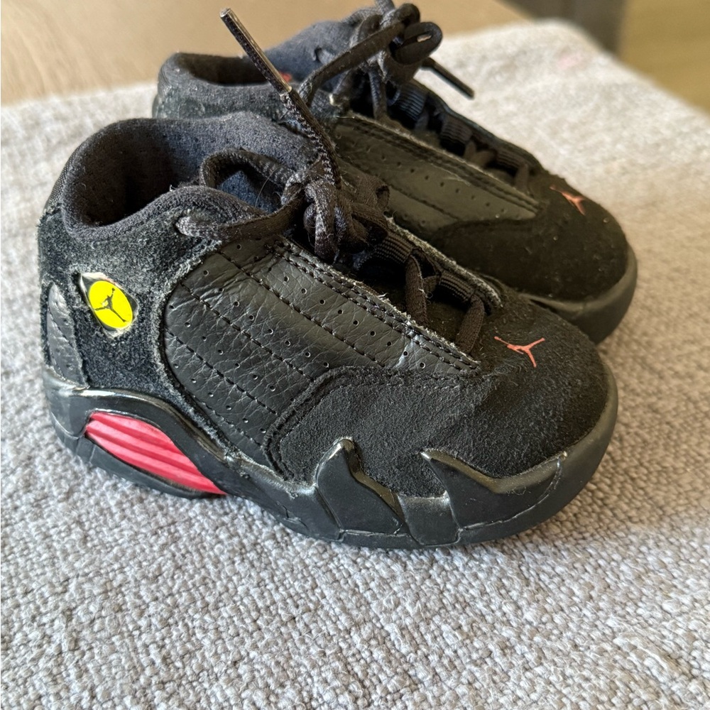 Kids Black and Red Jordans